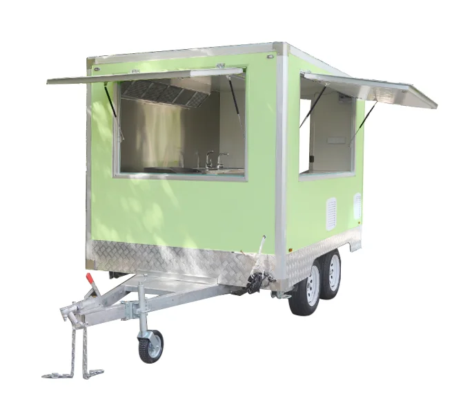 Customized Multifunctional Food Trailer/Coffee Food Truck / Pizza Hamburger Camper Cart