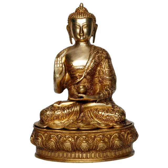 Buddha Brass Statue for Decoration of Room/ Office/ Garden Environment and religious Brass Statue Made in Nepal