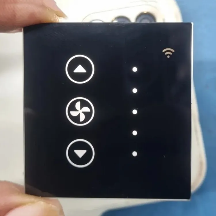 Smart Home Touch Screen Glass Light Wall Switch Panel Cover Glass For House/hotel