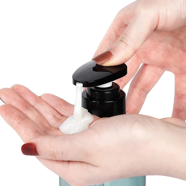 300ml 500ml Clear Blue Dispenser Pump Refillable Containers Empty Shampoo Conditioner Plastic Pump Bottle