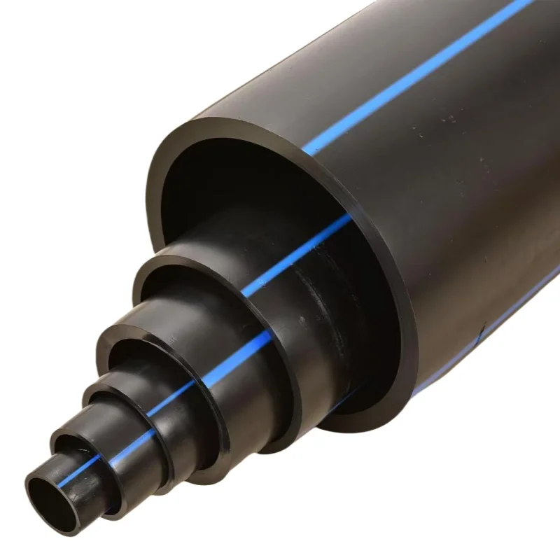 Durable PE100 HDPE drinking water transmission pipe 6mm SDR11 round head drain pipe  dn20  dn32 dn50  shengc
