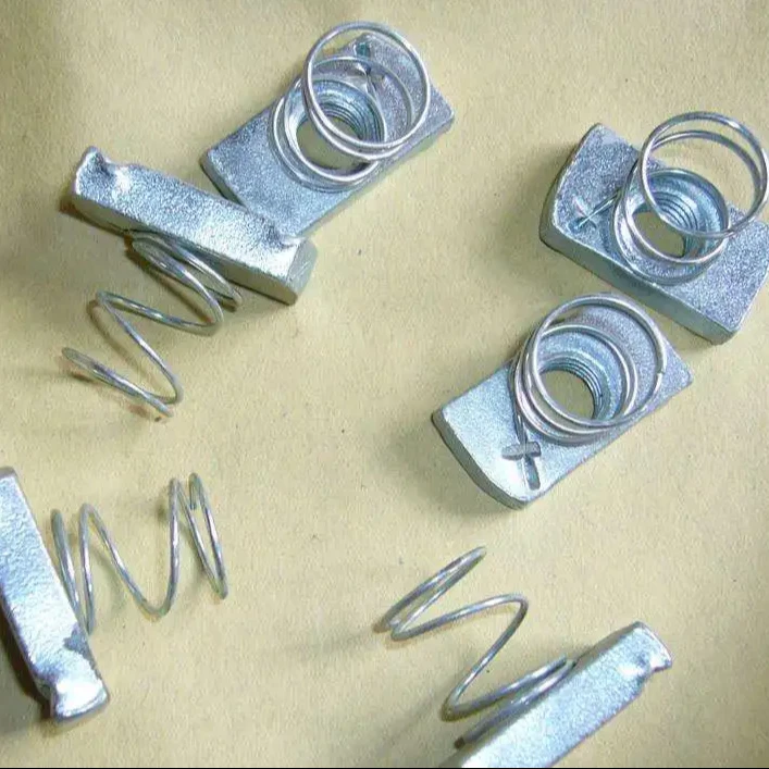 BESCA Steel Half Round Elasticity Spring Nut Ball Nut Long Spring Nut Building Material