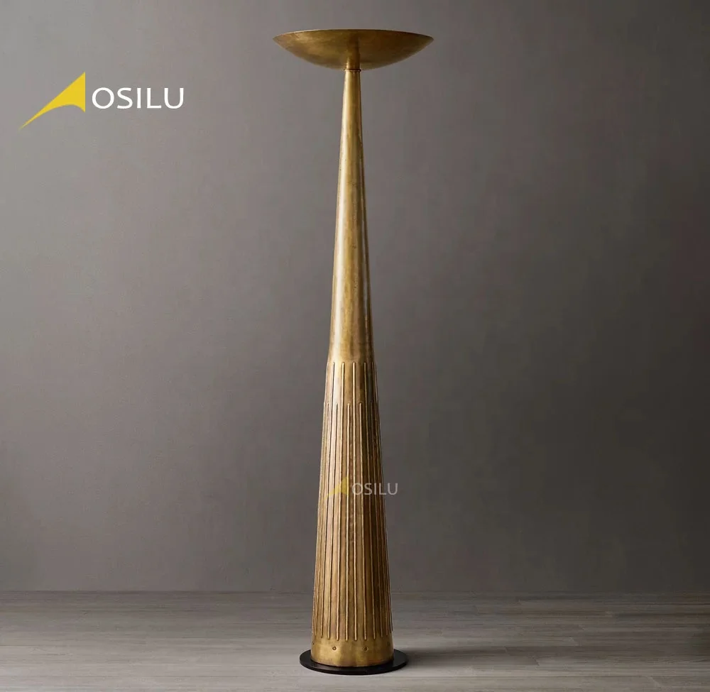 High-end customized all-copper retro simple design artistic sense designer products US market floor lamp