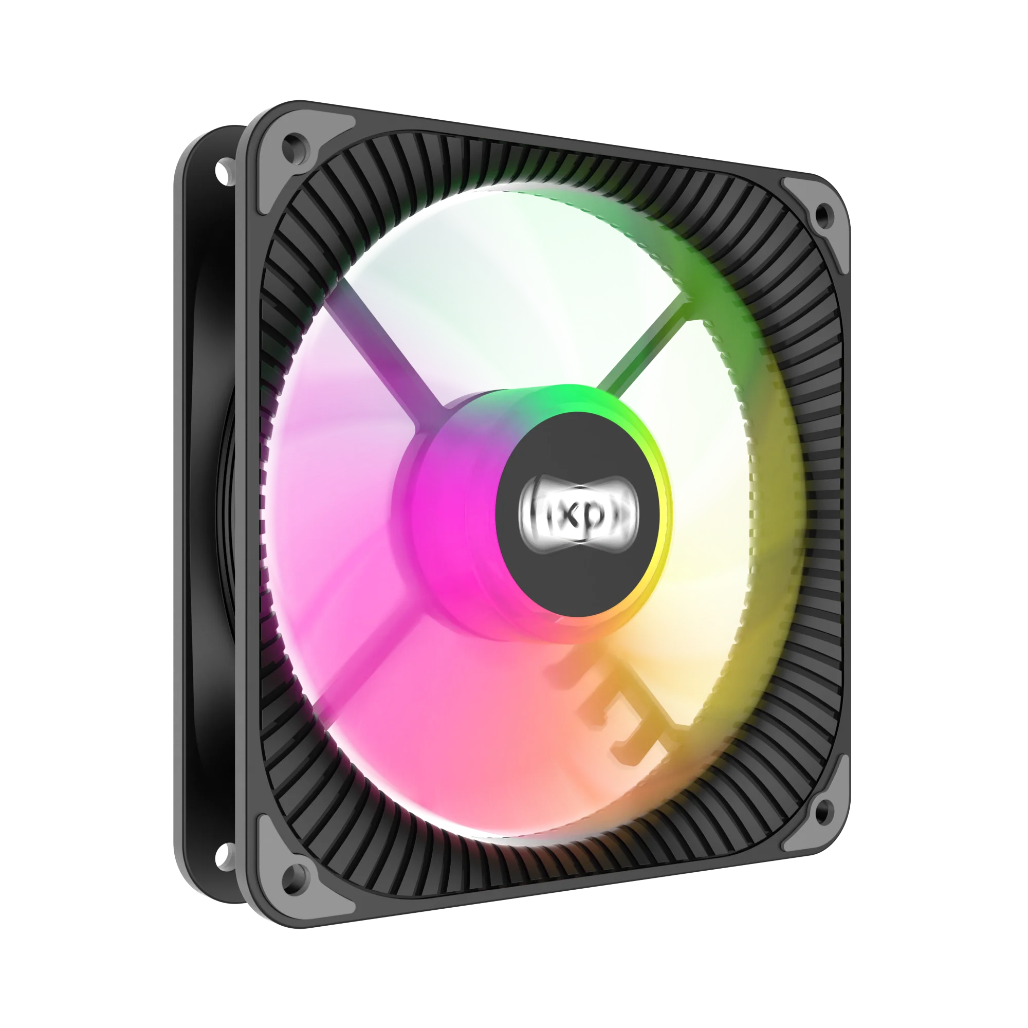 HXPX Wind tunnel F-WT12 12cm Discount BLACK PWM 4PIN Fixed 3 Color Case fan lil heatstick Cooling fan PC Computer CPU Silent LED