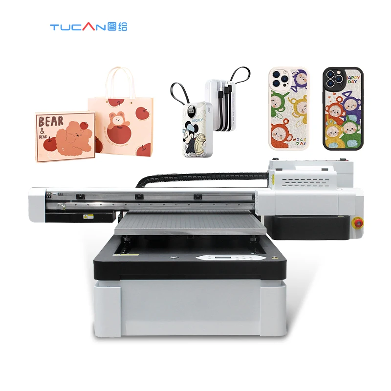 A1 large format uv flatbed printer phone case uv printer machine metal acrylic plastic billboard6090 uv printer