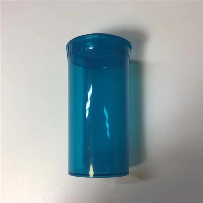 Wholesale 19 Dram Child Resistant Pop Top Open Vials Squeeze Flip Pop Top Bottle