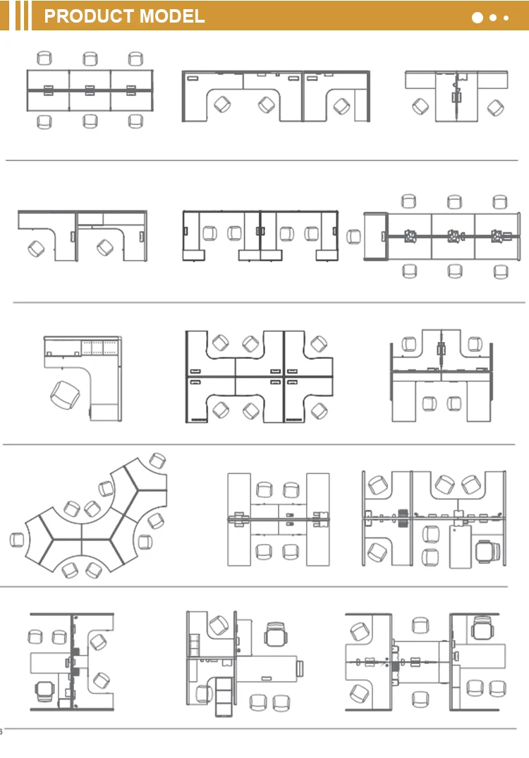 Сертифицированный производитель открытая модульная современная Европейская офисная мебель стол для коммерческого персонала
