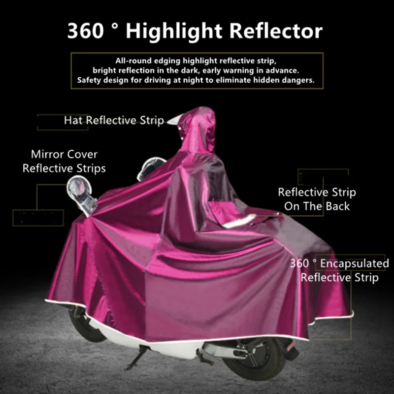 New Increase Thickening Cover Single Men And Women Motorcycle Raincoat waterproof Outdoor Riding Adult Poncho