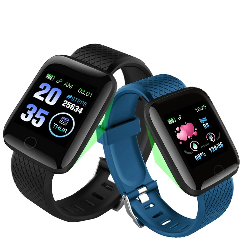 2022 Amazon Hot Selling smart watch 116plus Pedometer Heart Rate Bt 4.0 Smart Bracelet Reminder Watch Smart Band 116 Plus