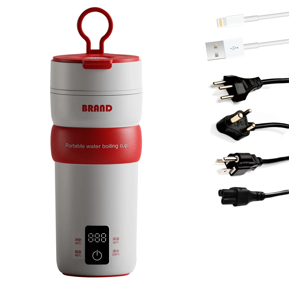 portable travel electric heating thermostat cup Boiling Cup electric kettle type c with 4 Variable Presets and Auto Shut-Off