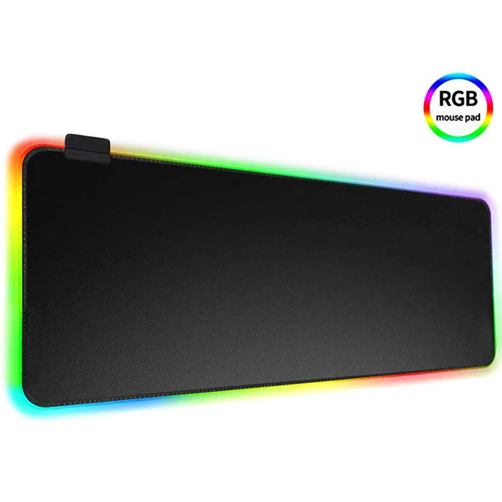 Overseas warehouse Mouse Pads Led Wireless rgb Xxl Gamer Custom Logo Printed Customised Gaming Large Rgb Mouse Pad keyboard mat