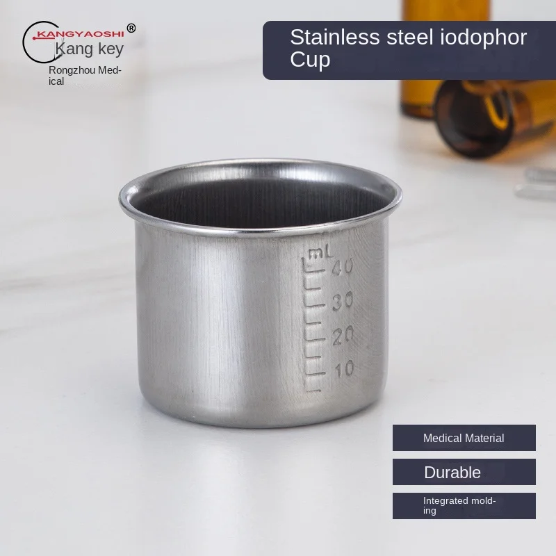 40ML scale of stainless steel medicine cup in hospital