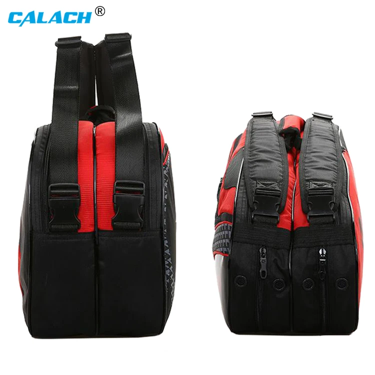 Oem sports equipment multifunctional customized hold 6 racquet badminton racket bag