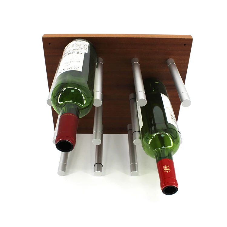 Одной бутылки прямой Алюминиевый вина колышек настенный винный холодильник стеллаж для выставки товаров