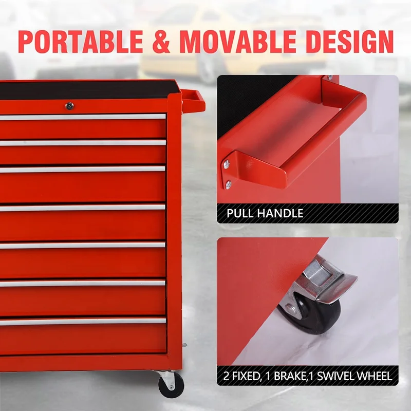Factory Direct-sale Easy Assemble Tool Set Storage And Carrying Cabinet with Multi-drawers