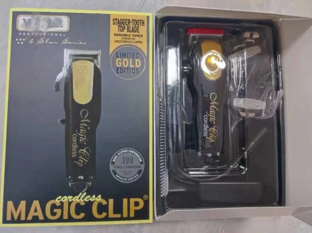 Professional Hair Clipper for Barber Electric Hair Trimmer Cordless Rechargeable Hair Cutter Magic Clipper Metal Senior 5 Star