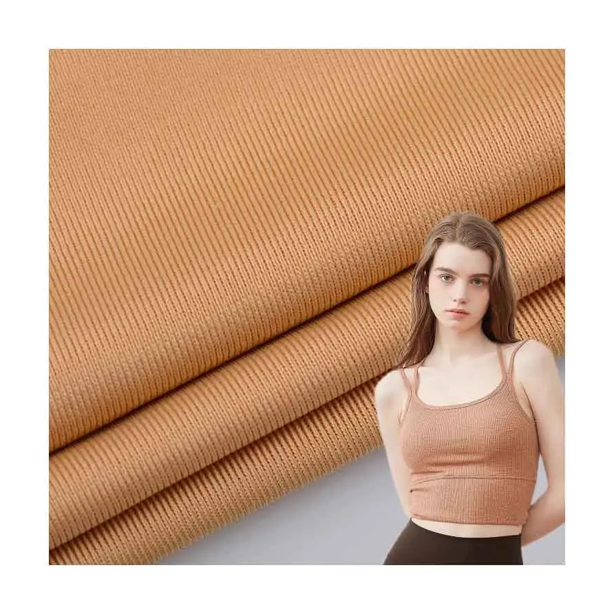 Fashion Fabrics Suppliers Breathable 86 Polyester 14 Spandex Fabric for Yoga Clothing