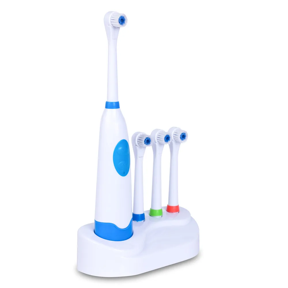 Smart OEM Travel Battery Operated Electric Toothbrush 3 in 1 Spinning Electric Toothbrush