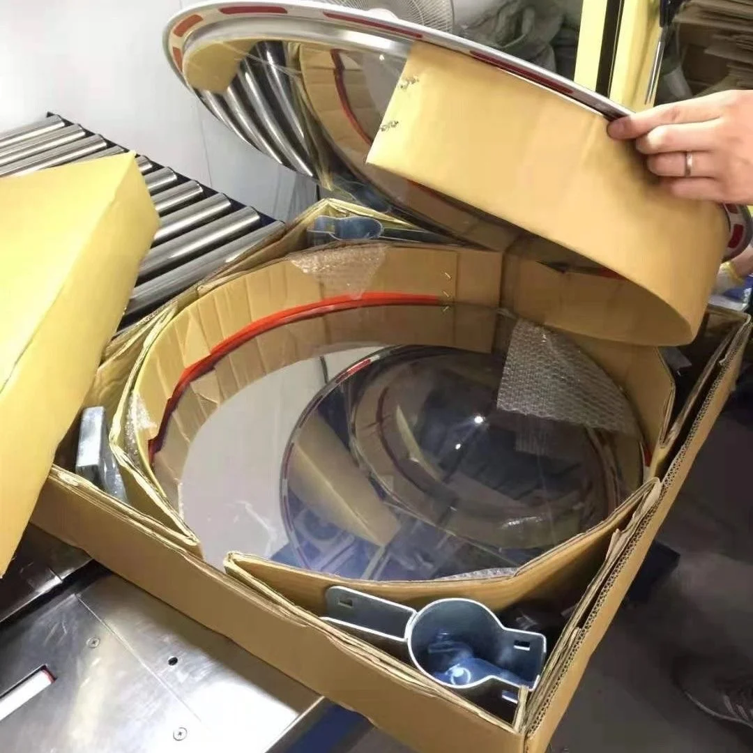 stainless steel outdoor safety traffic convex mirror