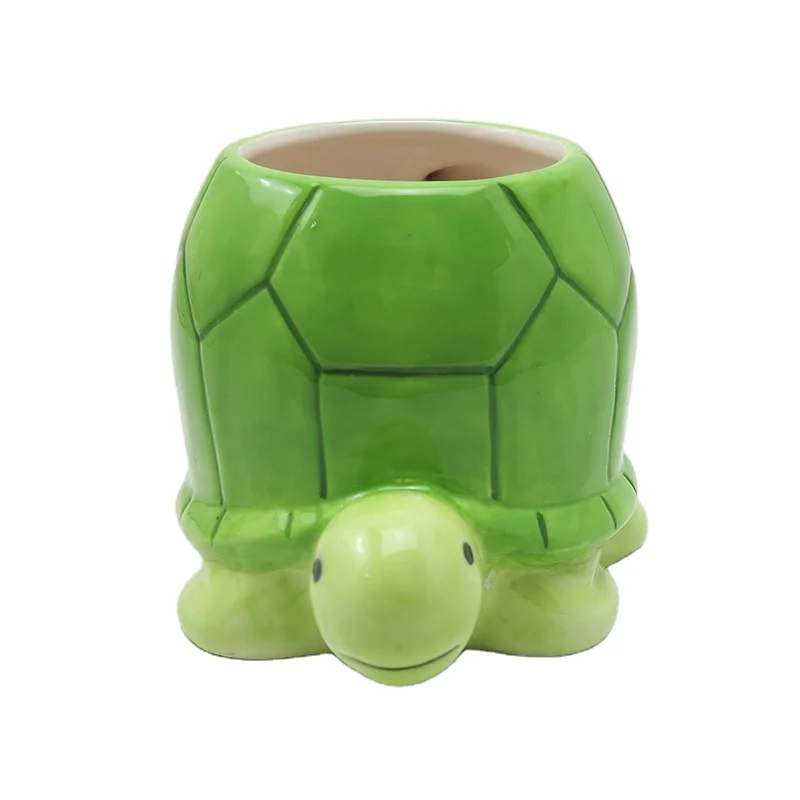 3D creative  animal Green Turtle water mug for gift