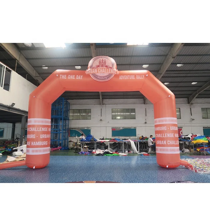 Giant inflatable finish line arch for advertising