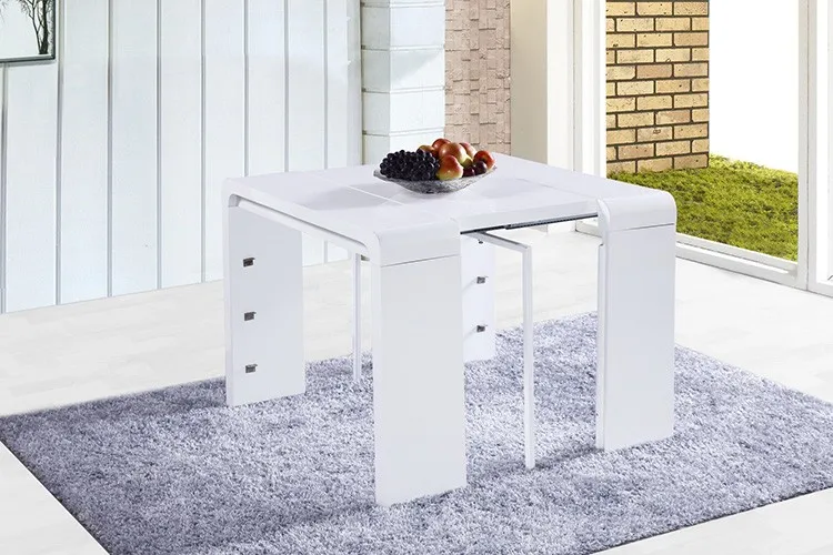 high quality online large used adjustable MDF wood retractable restaurant dining room table for sale