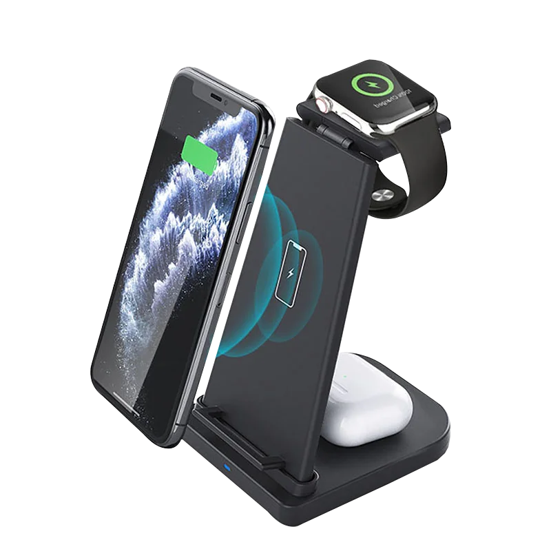 New Trend Oem 3 In 1 Wireless Charger With Qi Wireless Charger For Smart Watch