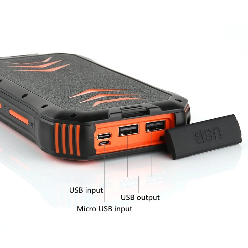 Waterproof Portable Solar Power Electronics Bank 30000mAh Dual USB Mini Battery Charger Magnetic Wireless Phone Bank With Light