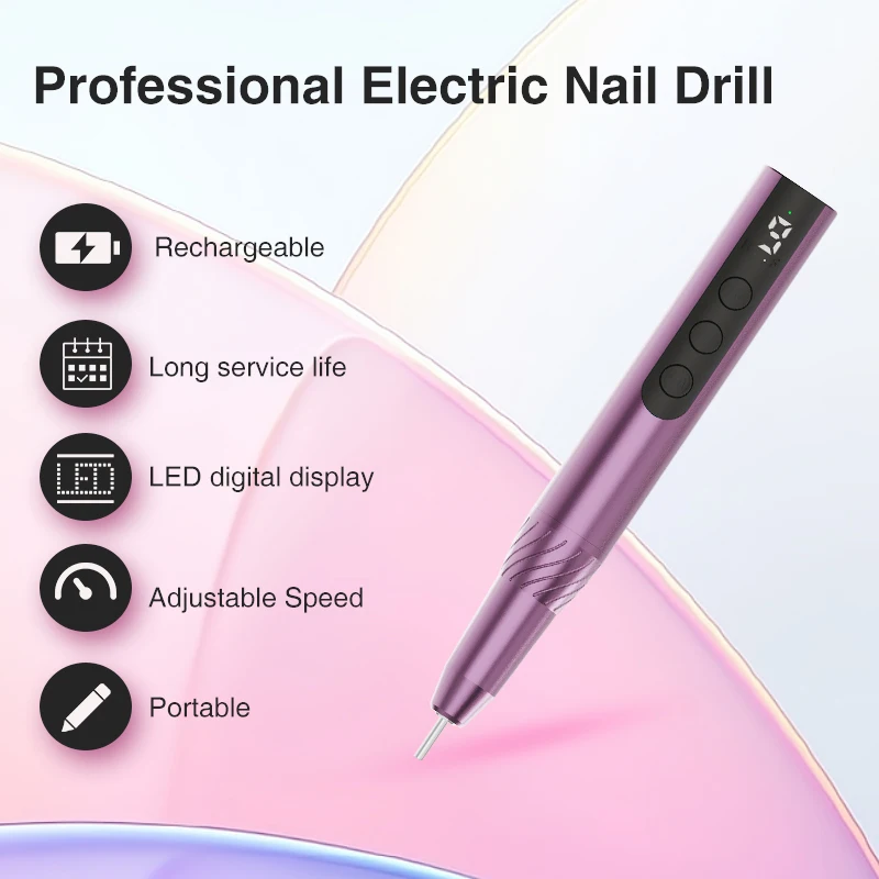 New nail drill machine 2024 manicure salon professional electric cordless nail drill pen