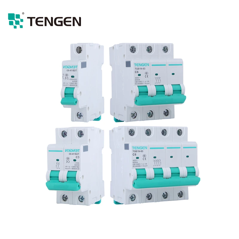 China Tengen Brand Factory Price 30Amp 125A Mcb Miniature Circuit Breaker Manufacturers