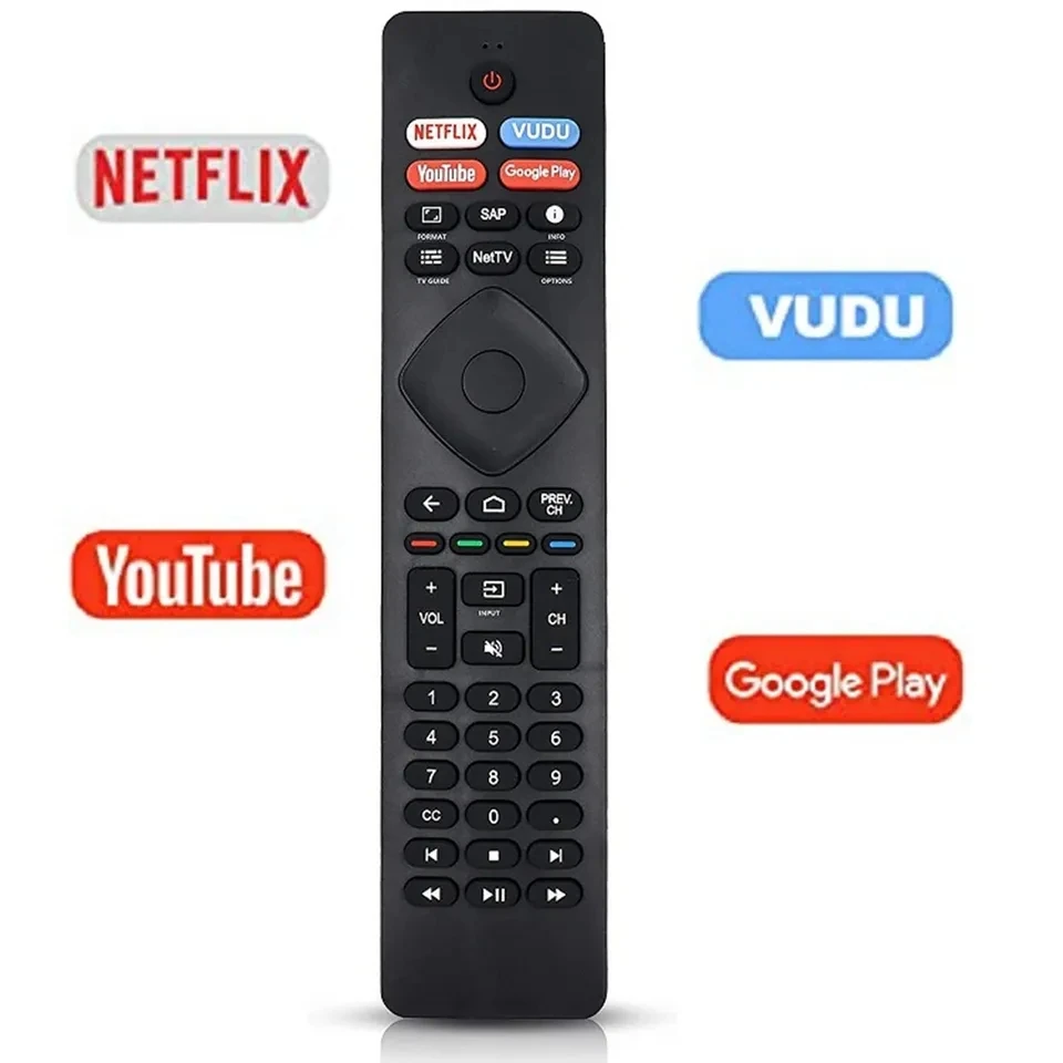 GAXEVER RF402A-V14 IR Remote Control Universal Replacement Use for Philips Android TV URMT26RST004 NH800UP URMT47CND0