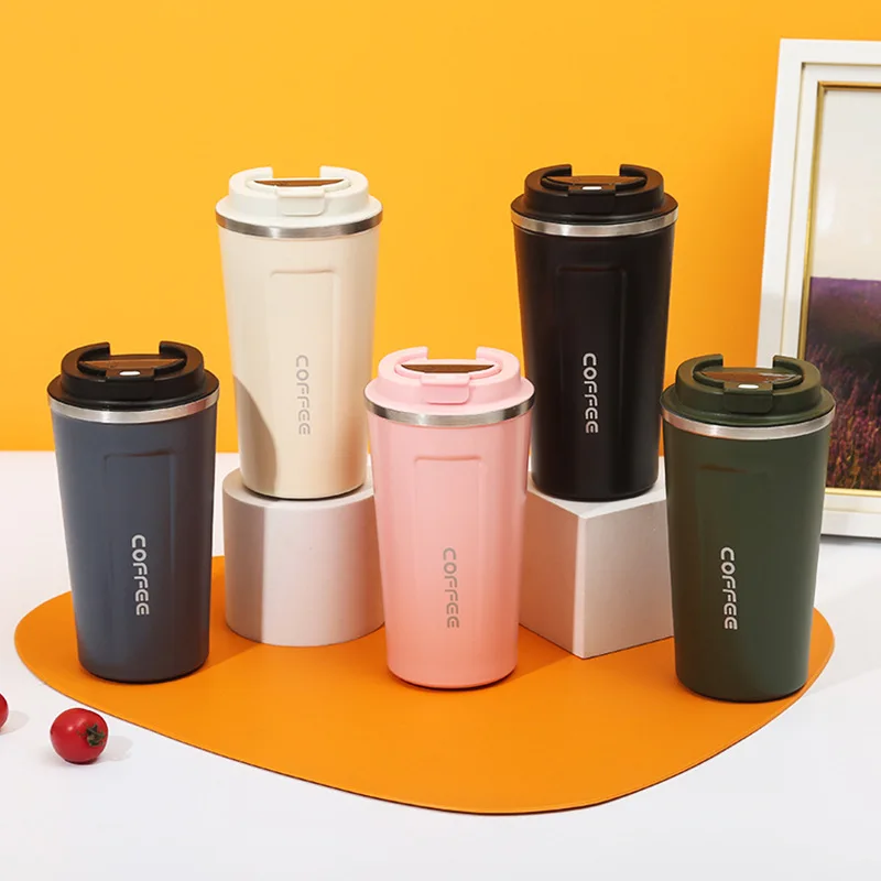 Creative gradient color gift wholesale custom logo intelligent temperature measuring 304 stainless steel thermos cup