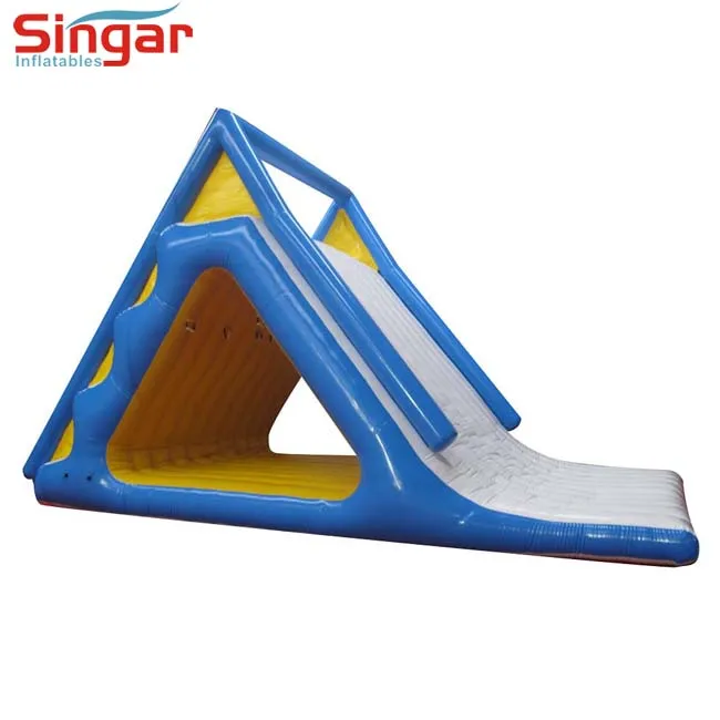 Надувная горка для бассейна, плавающие водные горки для океана, надувные водные горки для озера