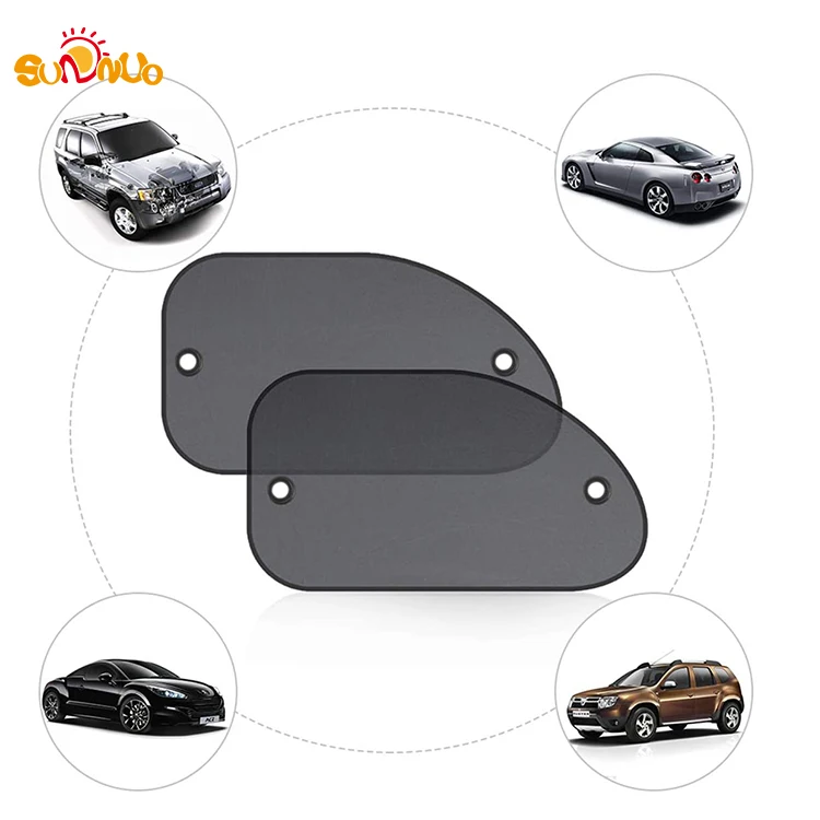 SUNNUO 2 Pack Universal Cling Sunshade for Car Windows