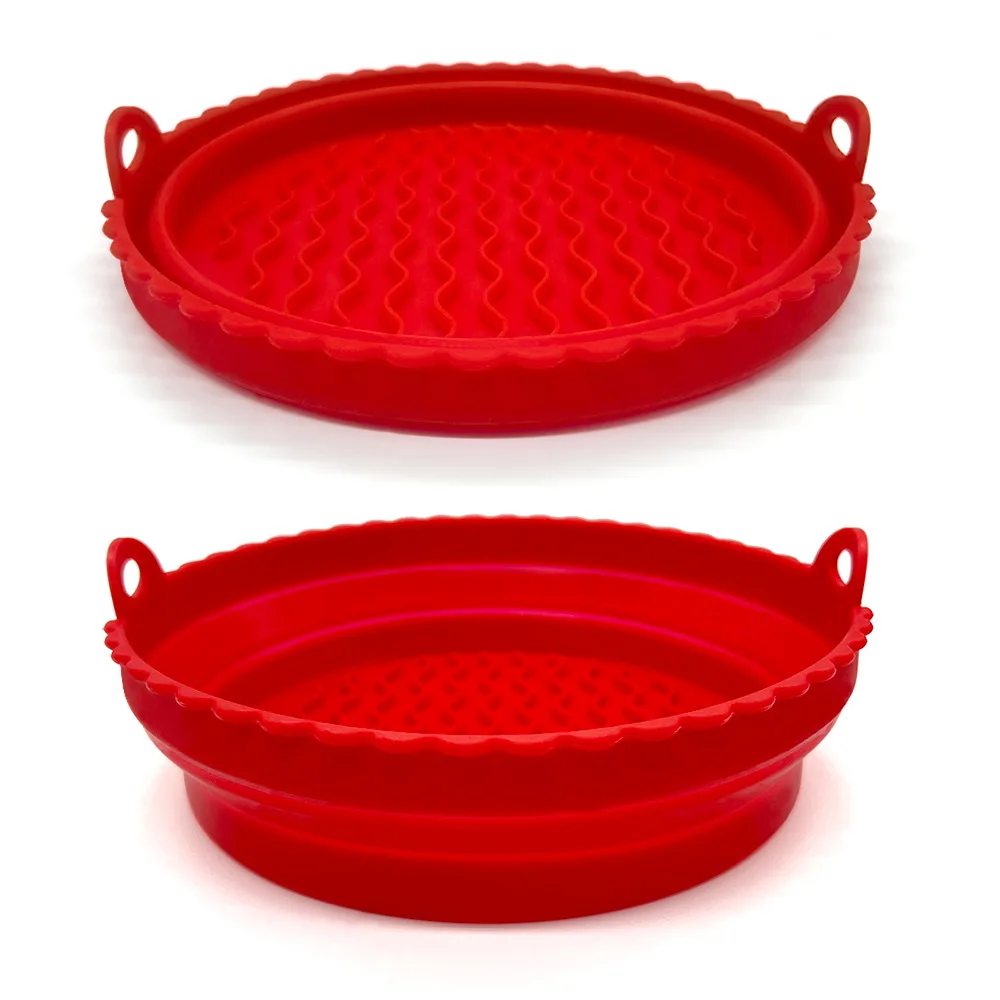 Kitchen Gadgets Best Sellers 2024 Air Fryer Silicone Liners Pot Baking Mat Costom Round Food-grade Silicone OPP Cake Pans 60g