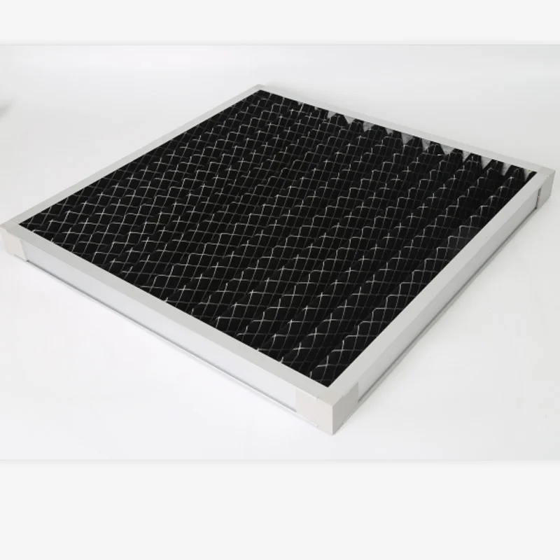 
Panel air filter with pleated active carbon media/Activated carbon medium air filter/Pleated active carbon media filter 