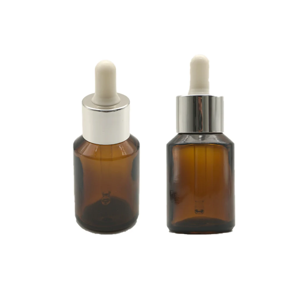 Mini 20/10ml Amber/clear Bottle Storage Container Refillable Empty Glass Dropper Bottle Makeup Tool for Travel Refillable Bottle