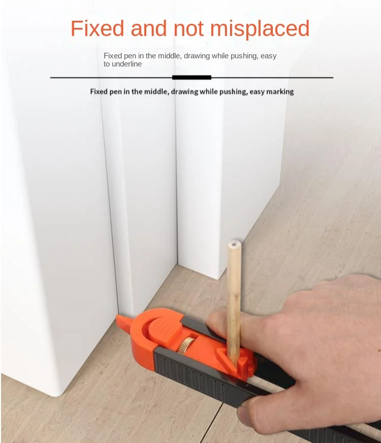 New design Profile Scribing Ruler Contour Gauge With lock For Skirting Scribe Measuring Shape Gauge Joinery Woodworking Tool