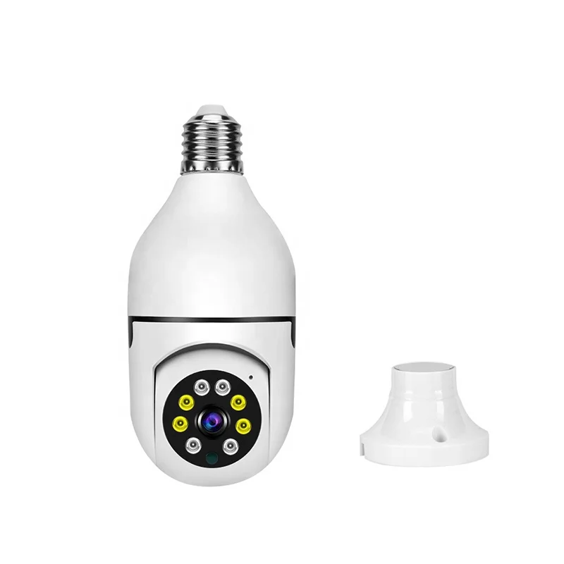 1080P wireless wifi light bulb camera  E27 Socket security camera smart home 360 degree wifi bulb camera