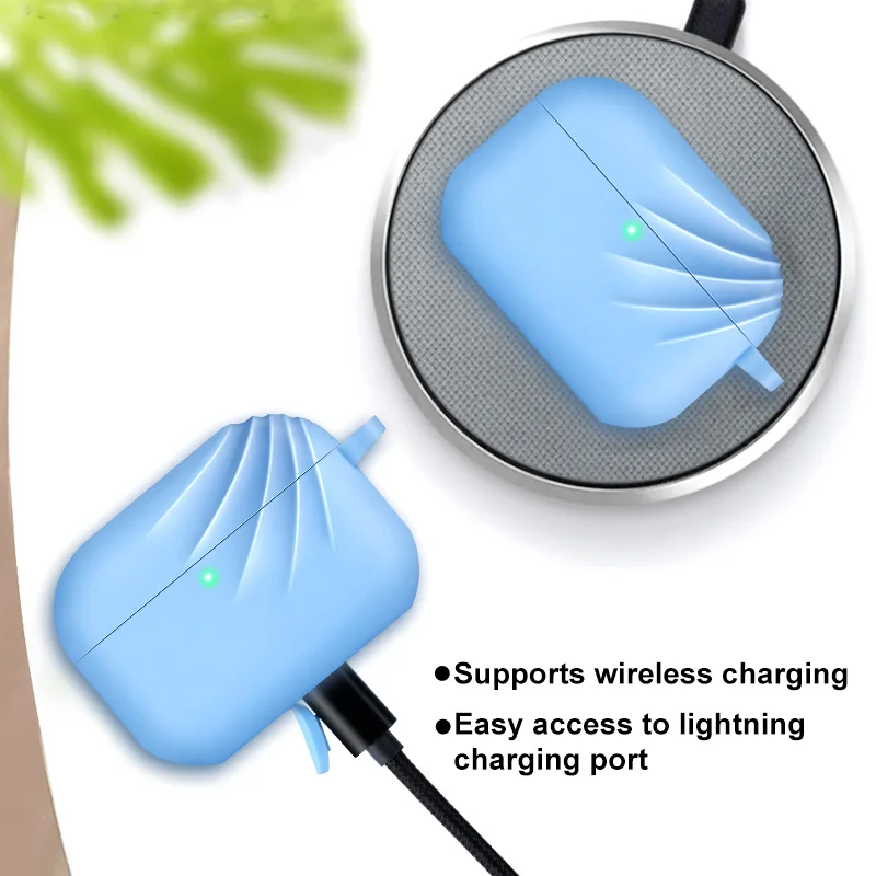 Силиконовый чехол для AirPods Pro Аксессуары наушников Защитный AirPod