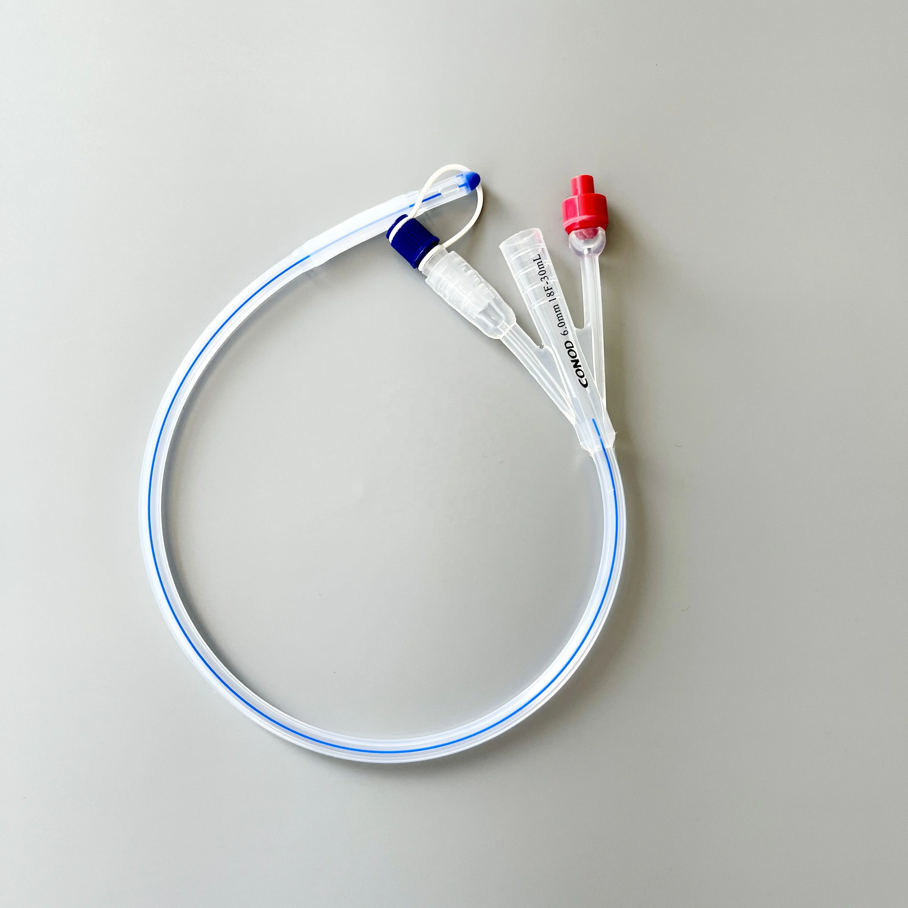 Disposable Urethral Catheter Three Way Different Sizes Silicone Urinary Foley Catheter with 30ml Balloon