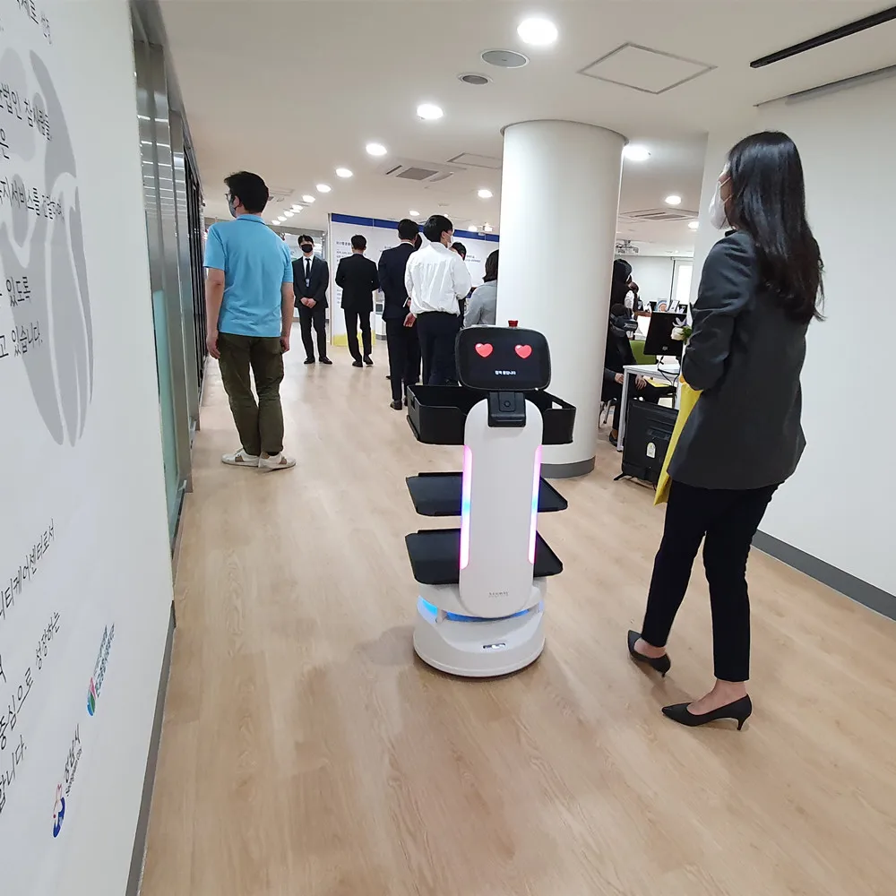 Contactless Delivery Waiter Robotic Delivery service roboter gericht lieferung restaurant roboter chassis