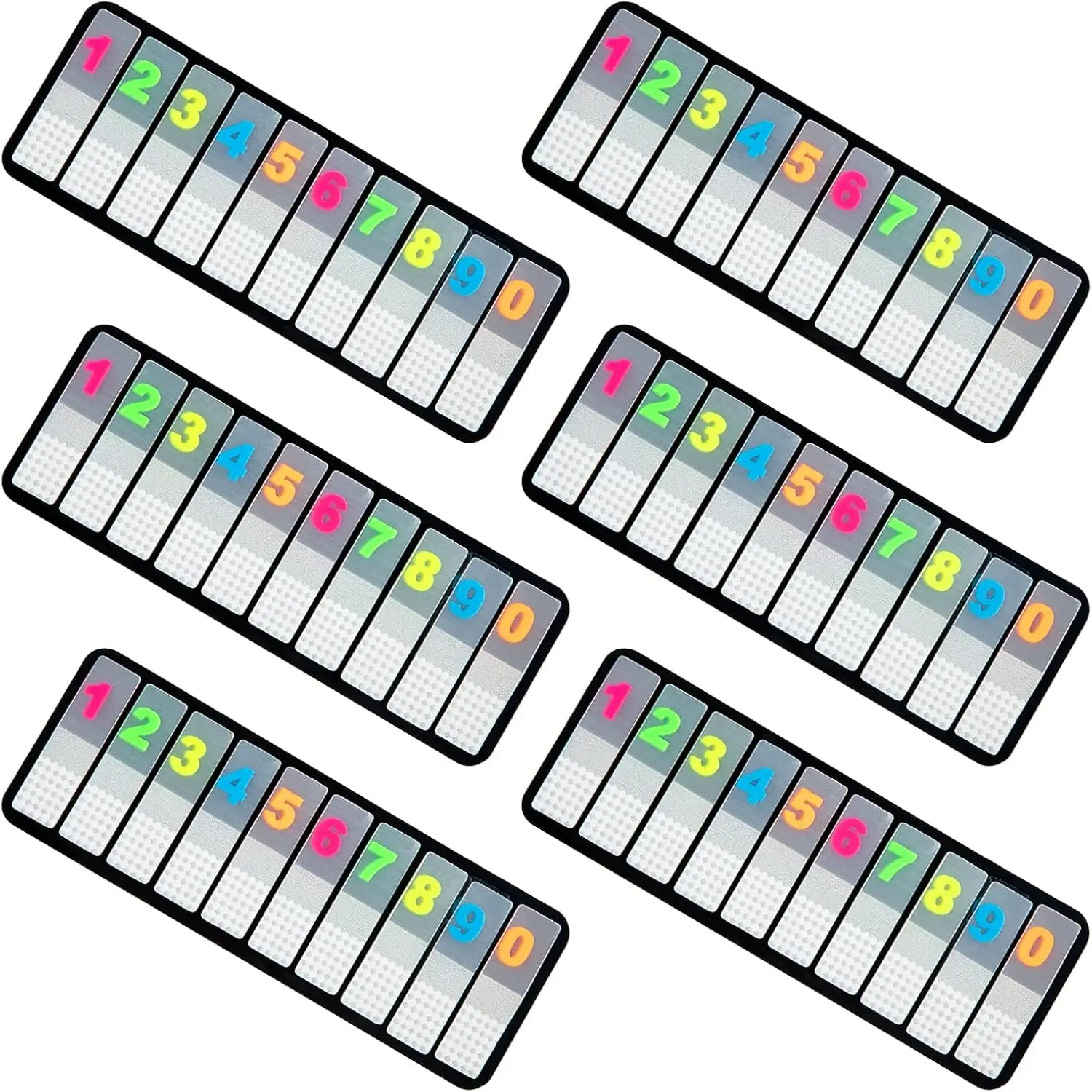 Multicolor Number Index Tabs for Office School Books Page Dictionary and Binder