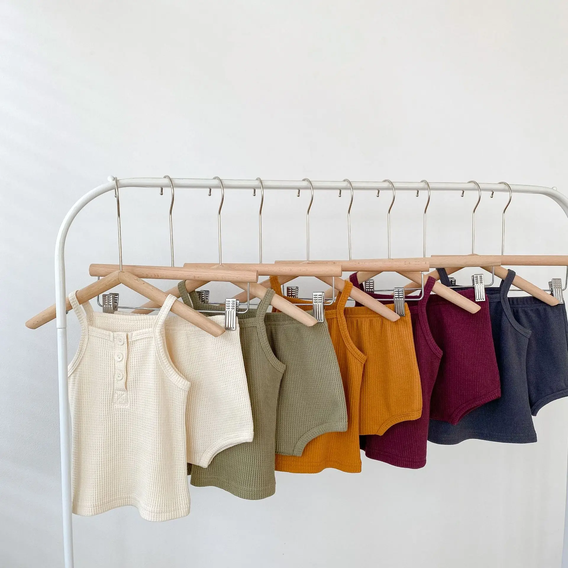 OEM baby clothing  Custom Baby Clothes GOTS 100% Organic Cotton OEM short sleeve plain baby jumpsuit custom logo printed blank