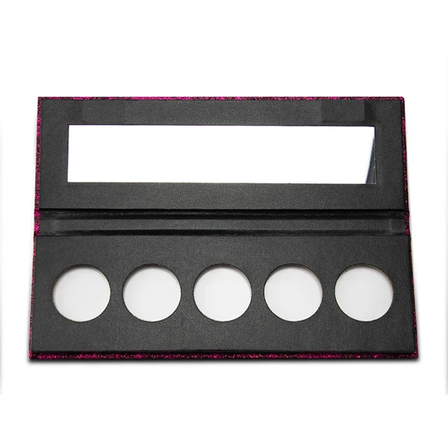 Custom Trendy Leopard 5 Pans Cardboard Eyeshadow Packaging Palette Box Manufacturer