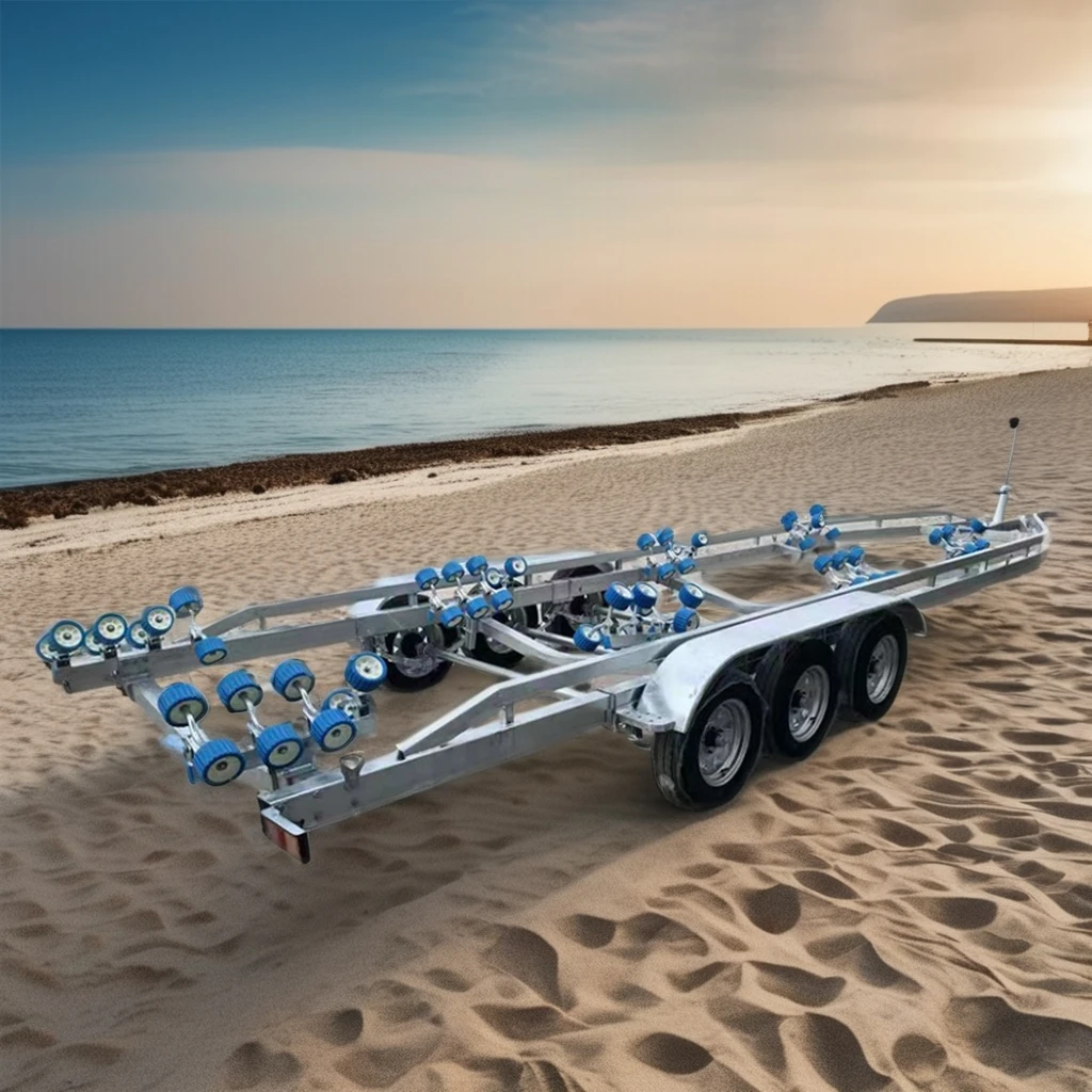Factory Direct 4 Ton Boat & Watercraft Trailer Three Axle Design Wholesale Supply