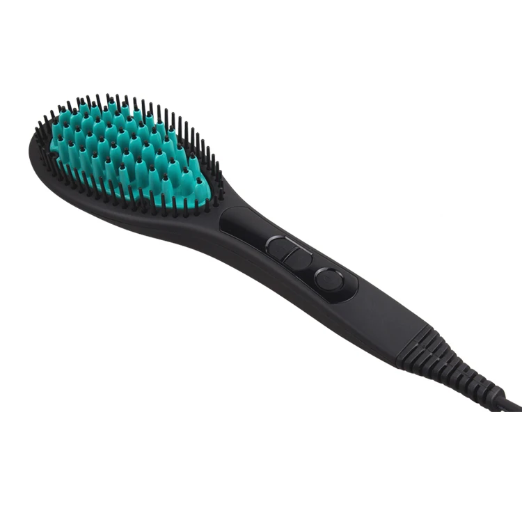 Electric Magic Ceramic Hair Brush Straightener 3-in-1 Straightening Comb with massage function