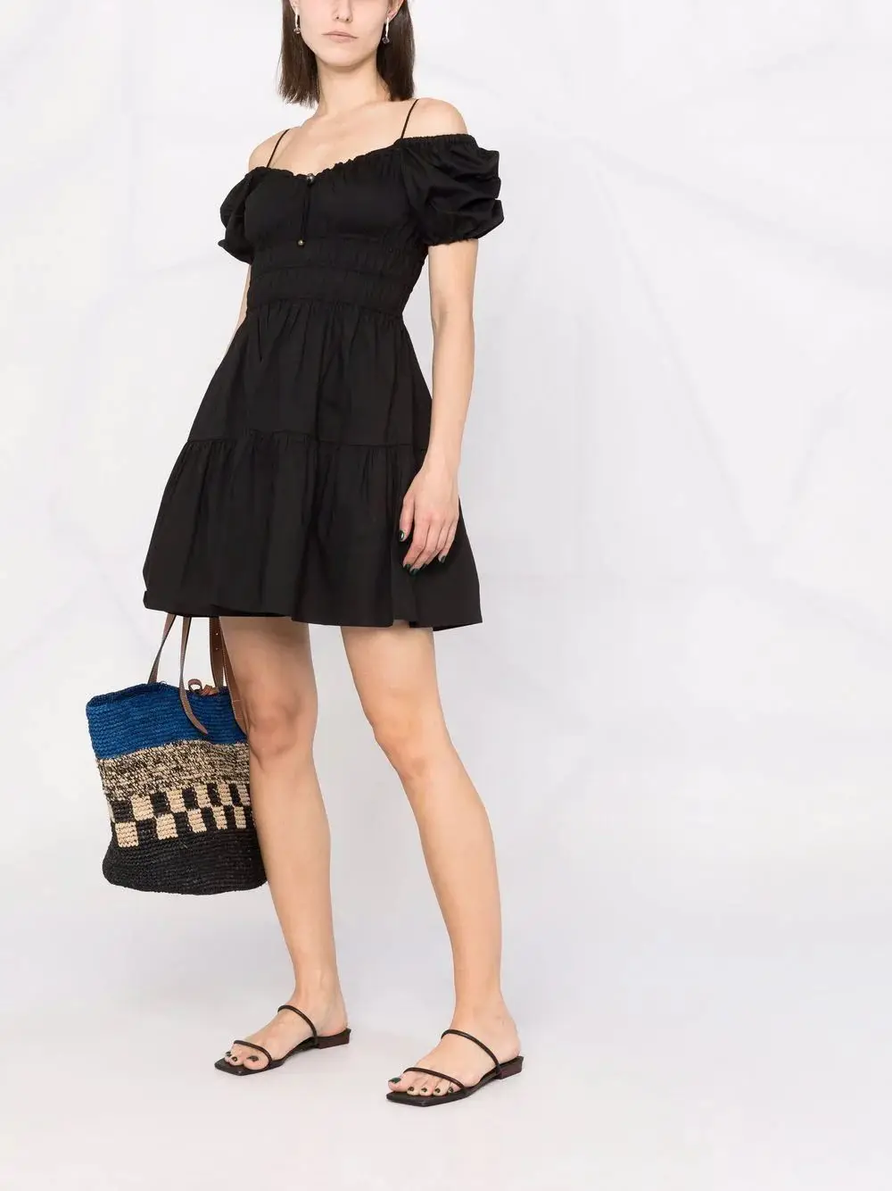 Turkey dresses women clothing summersexy off-the-shoulder sling umbrella mini dress wholesale