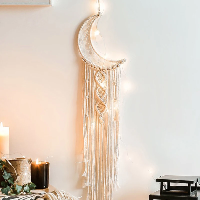 Носки с рисунком Луны и сова макраме Ловец снов в стиле бохо декор для малышей детей постарше девочек настенный дети «Ловец снов»