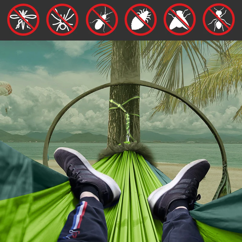 
High Quality Wholesale Camping Hammock with mosquito net 